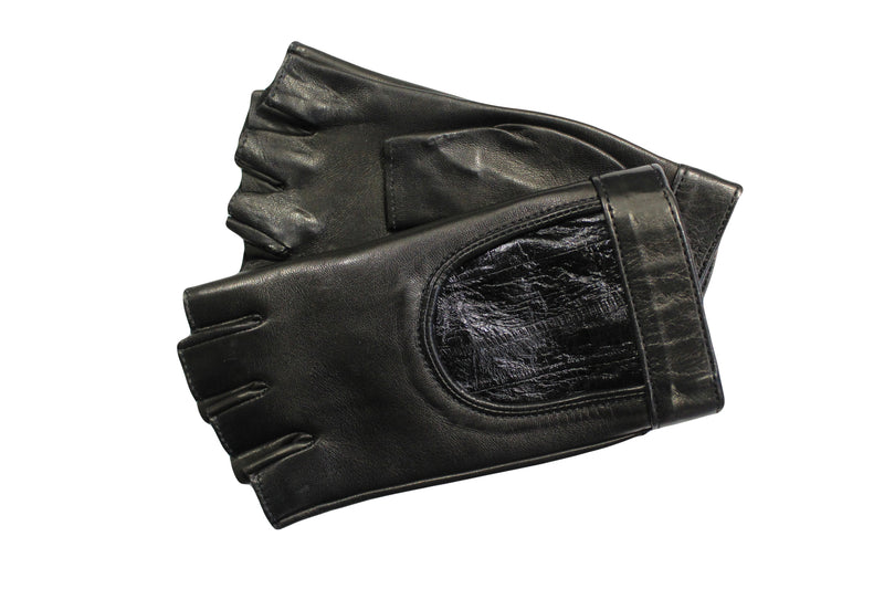 Rachel Anguilla - Women's Fingerless Leather Gloves