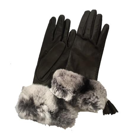 Veronique Tassel - Women's Silk Lined Tassel Leather Gloves