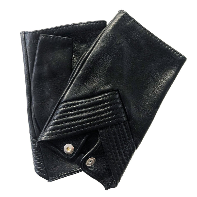 Caroline Cuff - Women's Silk Lined Leather Cuffs