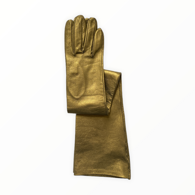 Montserrat Metallic 16bt - Women's Silk Lined Metallic Leather Gloves