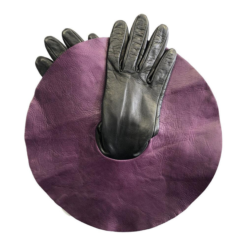 Danielle 4 - Women's Silk Lined Leather Gloves with Oversized Cuff