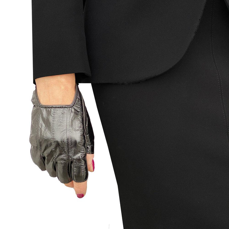 Anastasia Anguilla - Women's Fingerless Leather Gloves