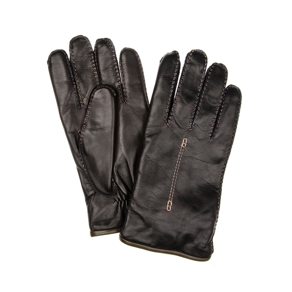 Aran - Men's Cashmere Lined Leather Gloves