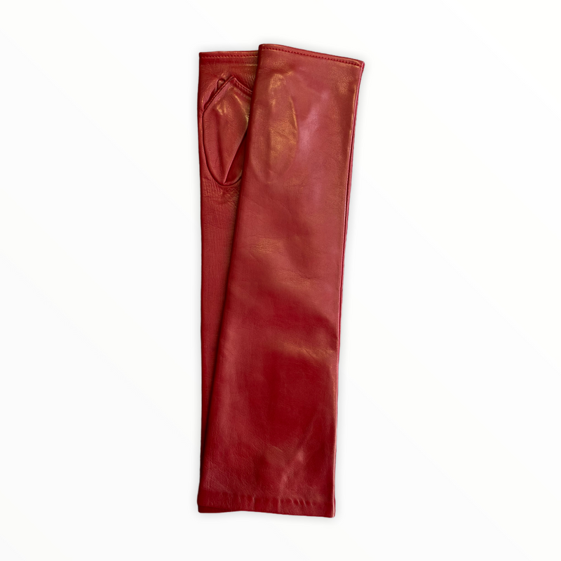 Fergie 10BT - Women's Silk Lined Fingerless Leather Gloves