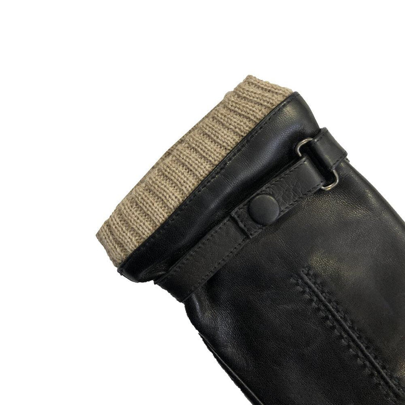 Kearney 2 - Men's Cashmere Lined Lambskin Leather Gloves