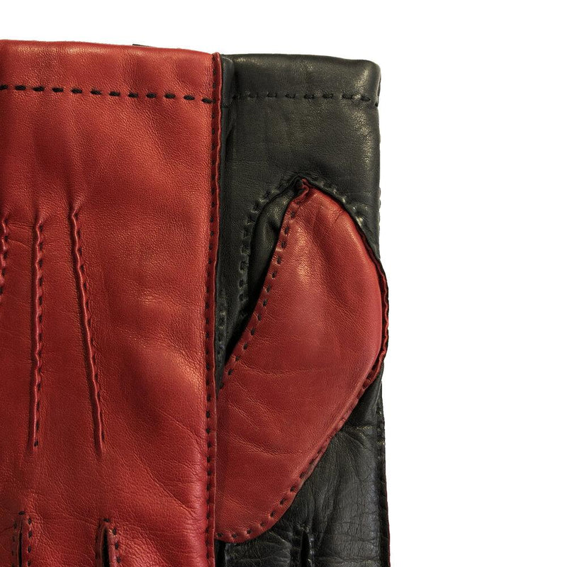 Ruddock - Men's Cashmere Lined Two Tone Leather Gloves