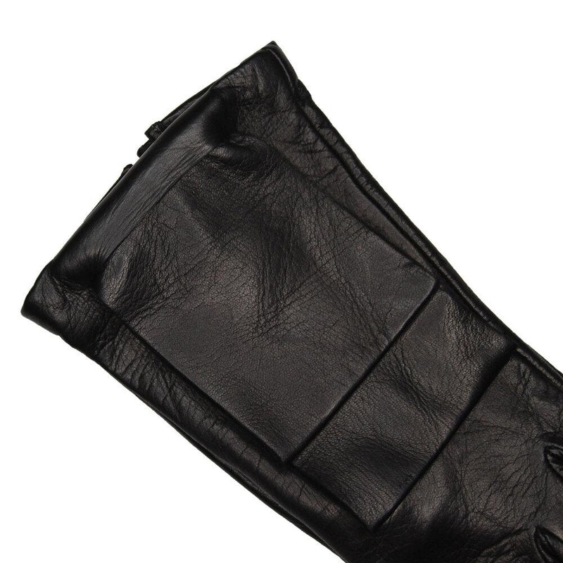 Alabama 2 - Women's Silk Lined Leather Gloves with Bow Detail
