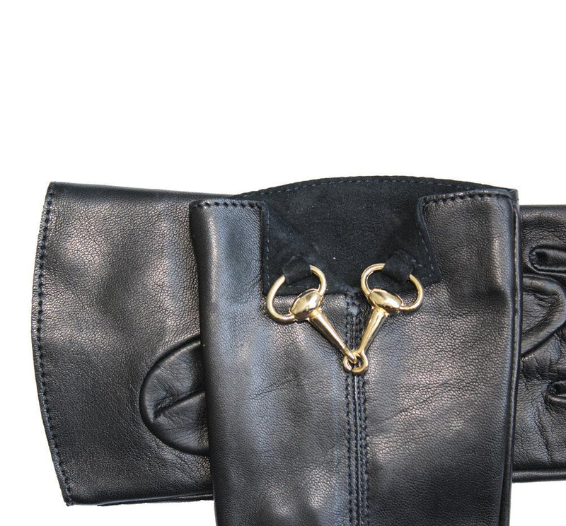 Isabella Front Clasp - Women's Front Clasp Horsebit Leather Gloves