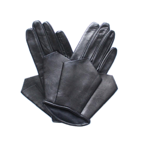 Bonnie - Women's Silk Lined Leather Gloves With Cuff Fall Detail
