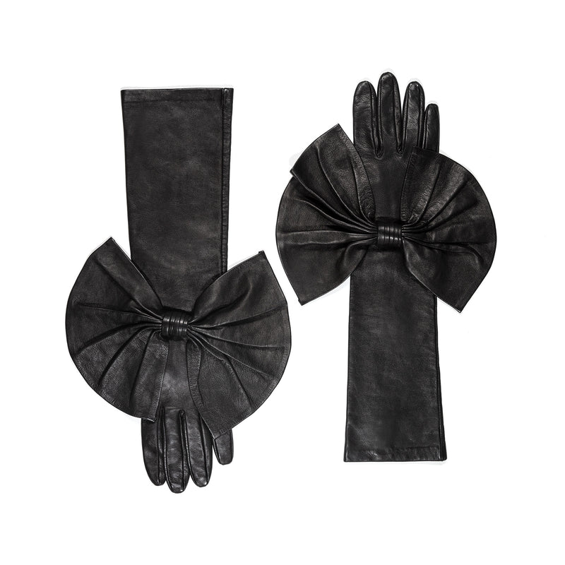 Montserrat Minnie Massive - Women's Silk Lined Leather Opera Gloves