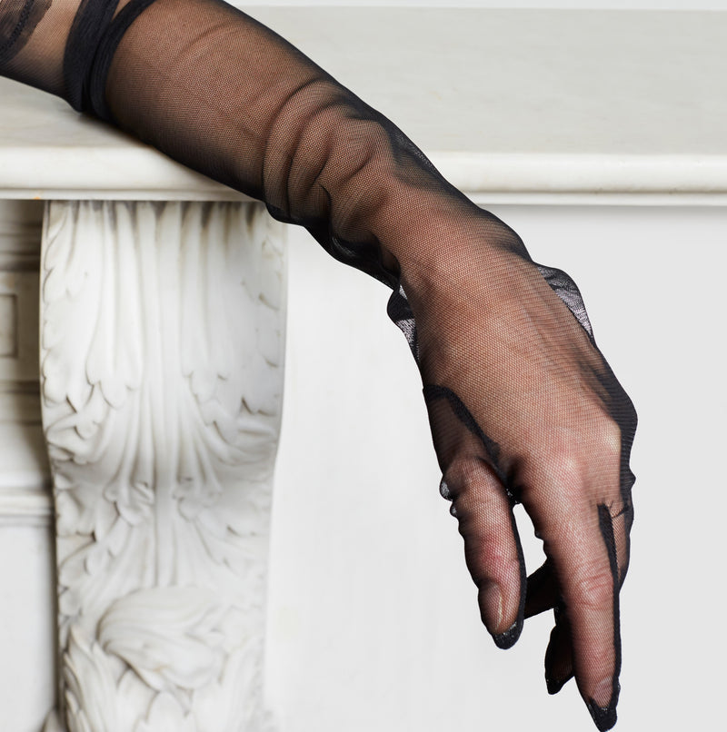 Montserrat Tulle 16bt - Women's Opera Length Gloves