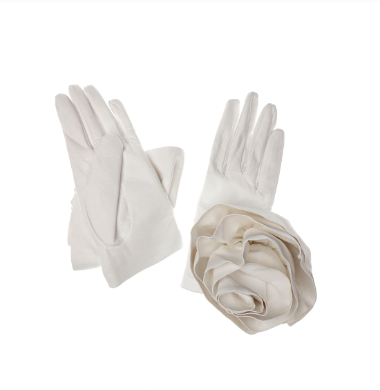 Peony Rose - Women's Silk Lined Leather Gloves