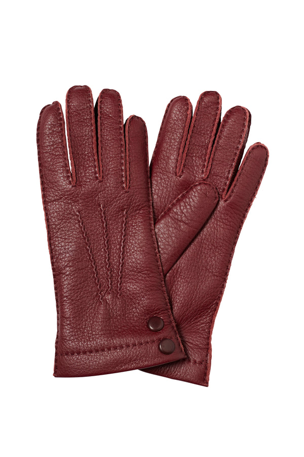 Robin Button - Women's Cashmere Lined Deerskin Leather Gloves
