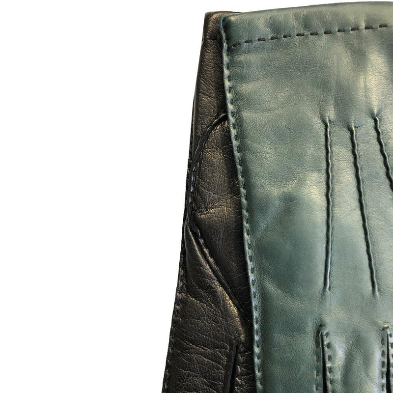Ruddock - Men's Cashmere Lined Two Tone Leather Gloves