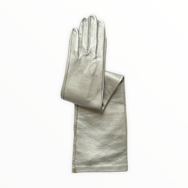 Montserrat Metallic 12bt - Women's Silk Lined Metallic Leather Gloves