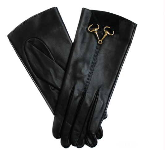 Isabella Front Clasp Suede - Women's Front Clasp Horsebit Leather Gloves