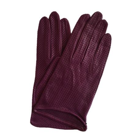 Sasha - Women's Unlined Perforated Leather Gloves