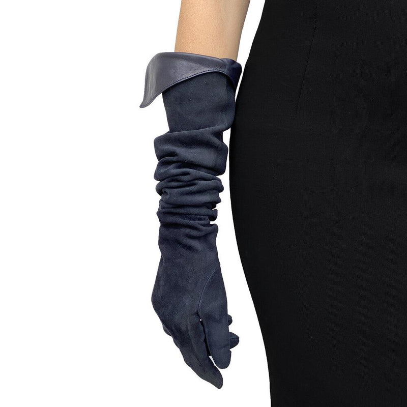 Brigitte - Women's Silk Lined Suede Gloves