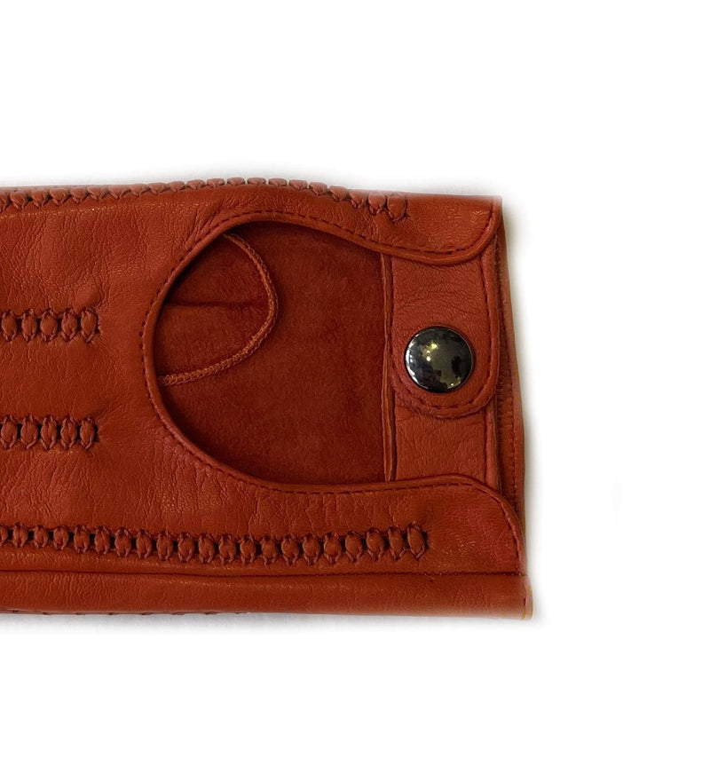 Hannah - Woman's Unlined Leather Driving Gloves