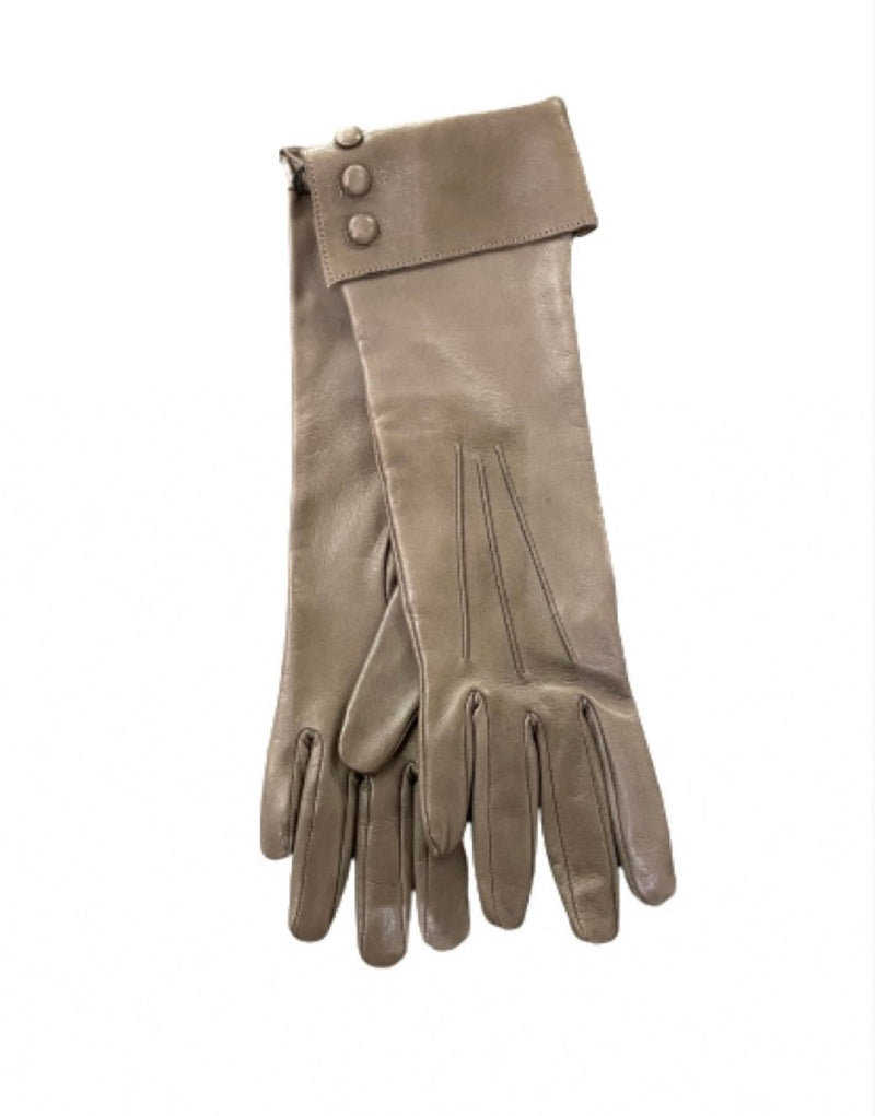 Gwyneth - Women's Silk Lined Leather Button Gloves