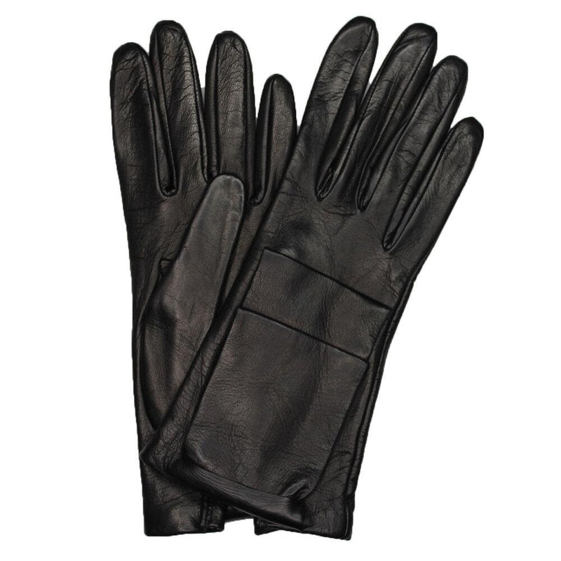 Alabama 2 - Women's Silk Lined Leather Gloves with Bow Detail