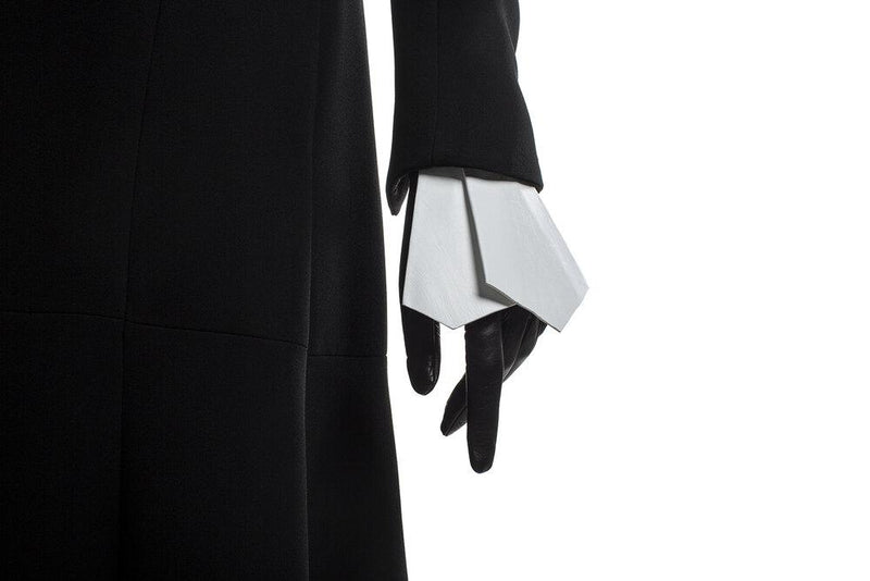 Bonnie - Women's Silk Lined Leather Gloves With Cuff Fall Detail
