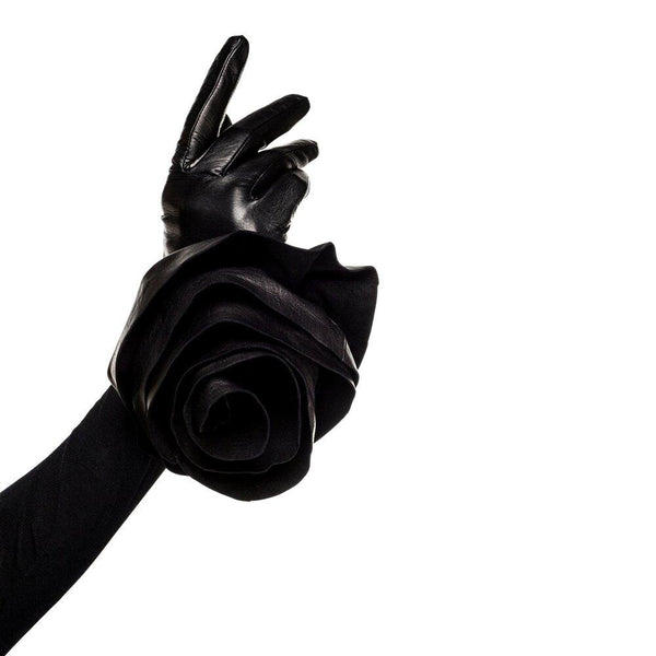 Peony Rose - Women's Silk Lined Leather Gloves