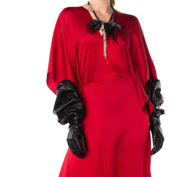Montserrat Devette 2 - Women's Silk Lined Leather Opera Gloves