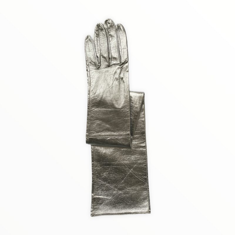 Montserrat Metallic 16bt - Women's Silk Lined Metallic Leather Gloves