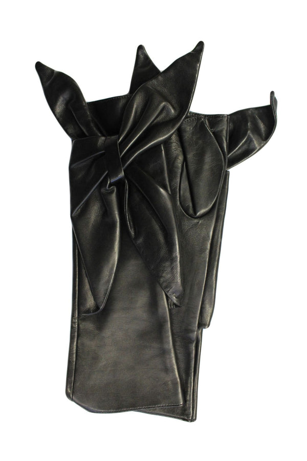 Maisey Fergie - Women's Silk Lined Fingerless Leather Gloves