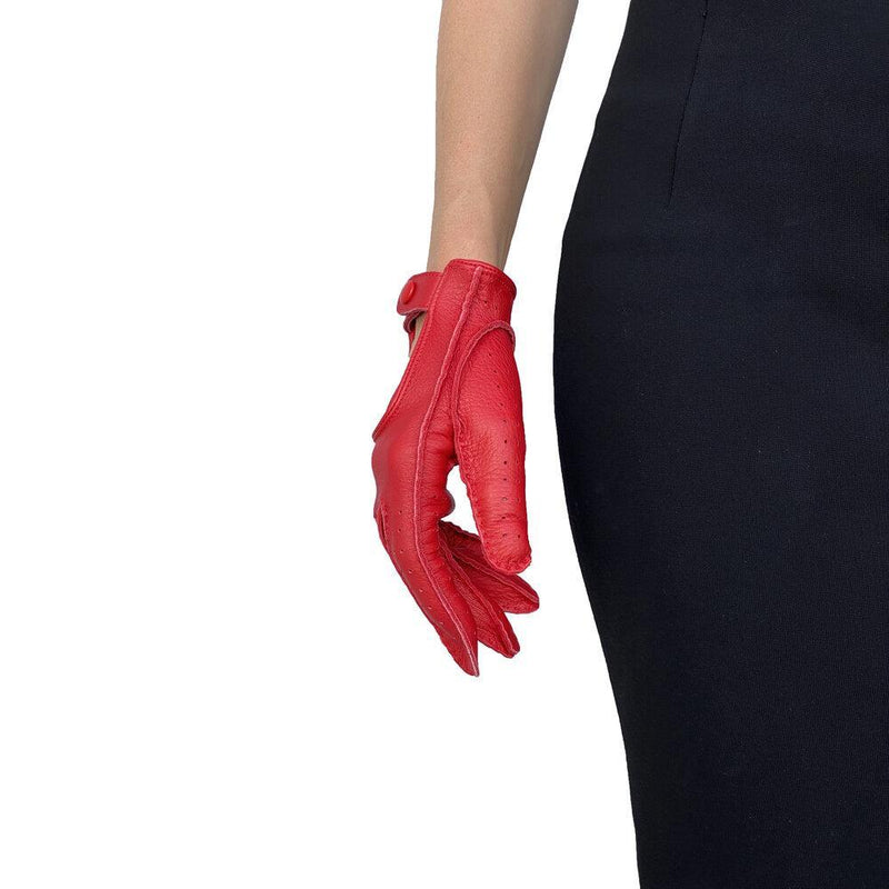 Hannah Cervo - Women's Unlined Leather Driving Gloves