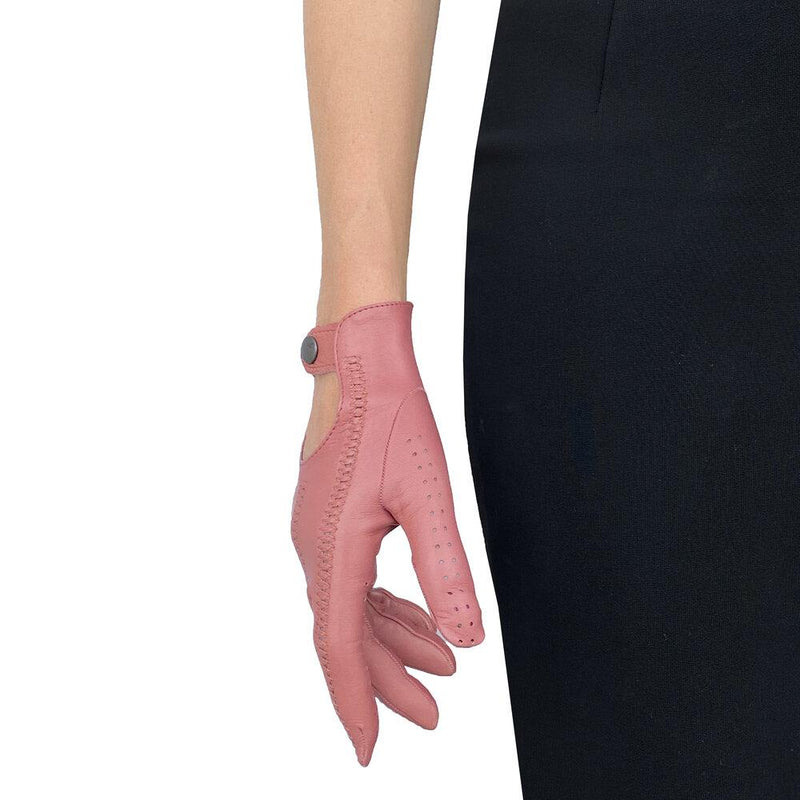 Hannah - Woman's Unlined Leather Driving Gloves
