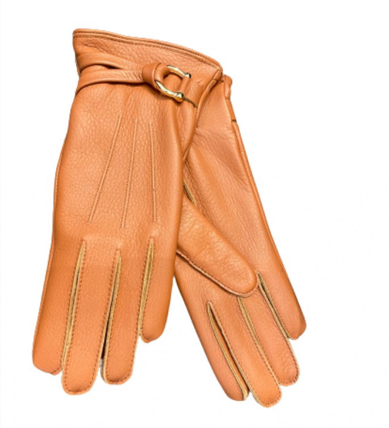 Robin Mio - Women's Cashmere Lined Deerskin Leather Gloves