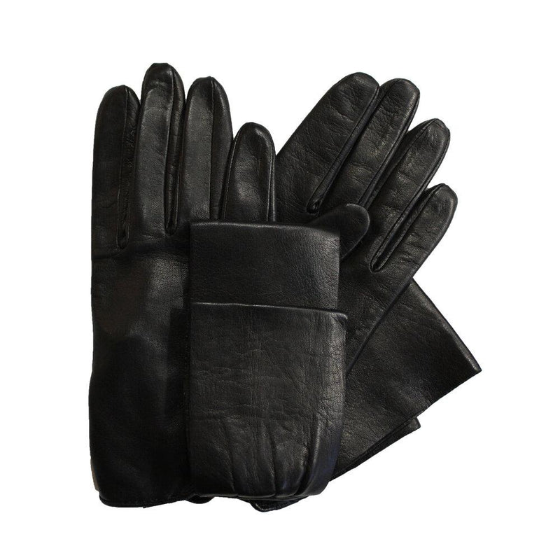 Alabama 3 - Women's  Silk Lined Leather Gloves with Bow Detail