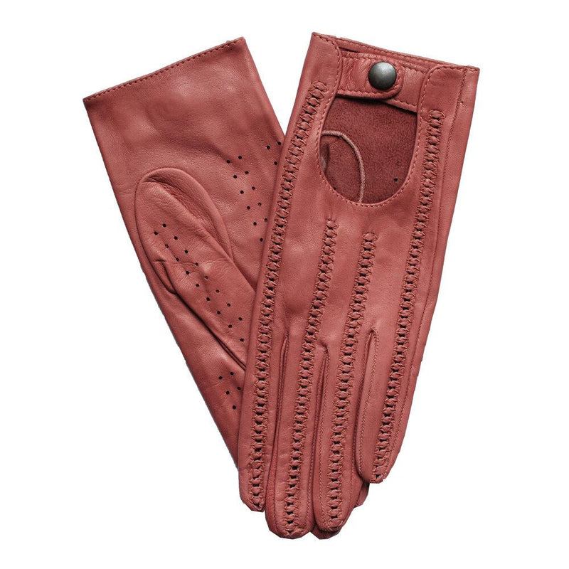 Hannah - Woman's Unlined Leather Driving Gloves