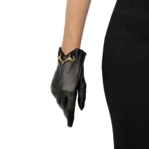 Isabella Front Clasp - Women's Front Clasp Horsebit Leather Gloves