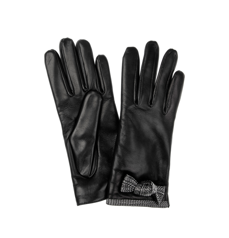 Minnie Stitch - Women's Cashmere Lined Leather Gloves