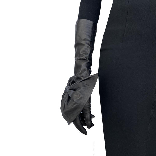 Montserrat Minnie Massive - Women's Silk Lined Leather Opera Gloves