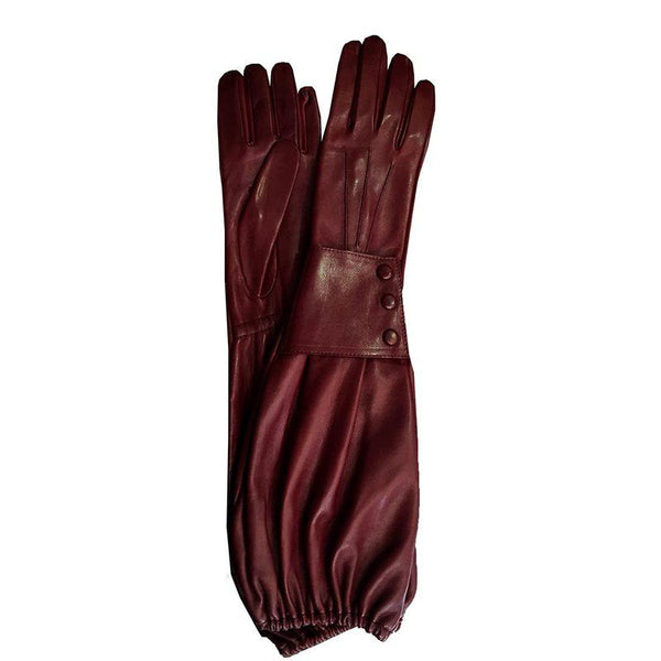 Belle Gauntlet - Women's Cashmere Lined Leather Gloves