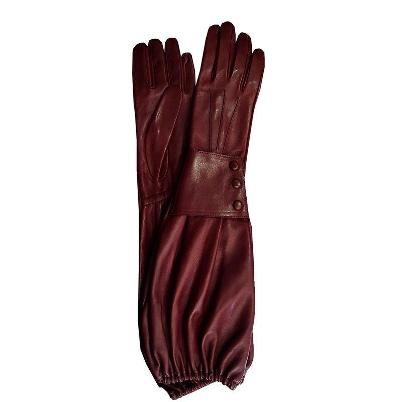 Belle Gauntlet - Women's Cashmere Lined Leather Gloves