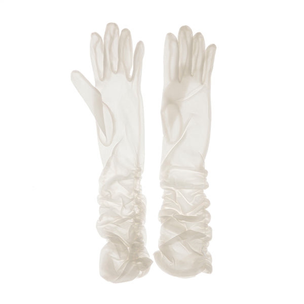 Penelope - Women's Ruched Cotton Gloves