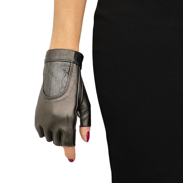 Rachel Anguilla Women s Fingerless Leather Gloves Paula Rowan