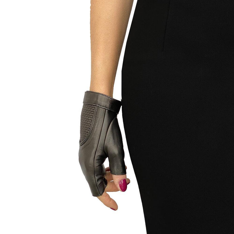 Rachel Weave - Women's Fingerless Leather Gloves