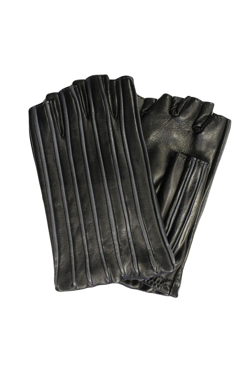 Rita Cuff - Women's Fingerless Leather Gloves