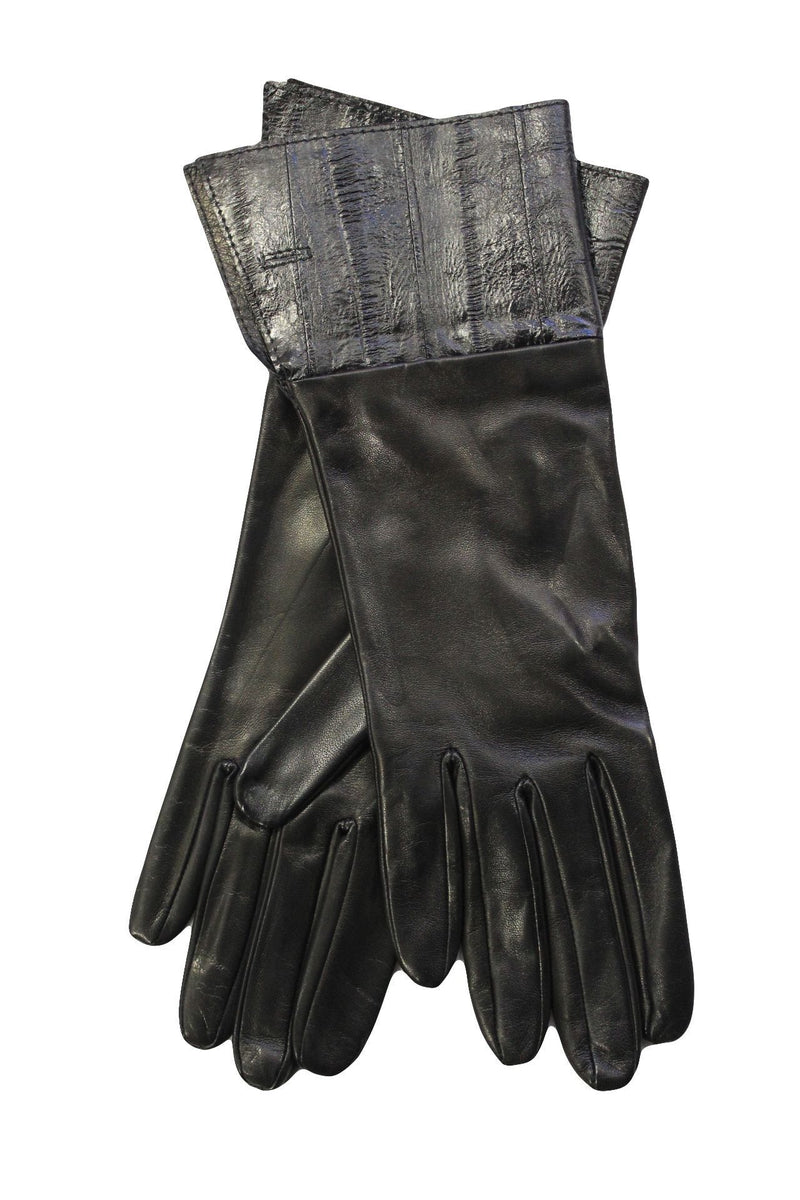 Ruby Gauntlet - Women's Silk Lined Leather Gloves