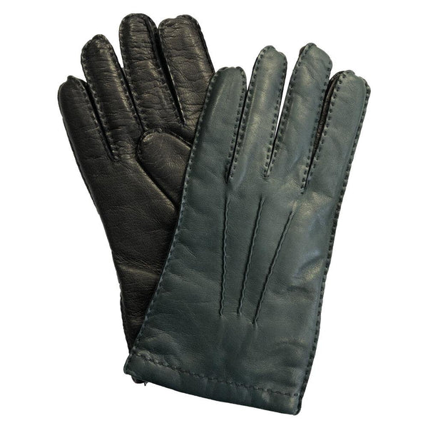 Ruddock - Men's Cashmere Lined Two Tone Leather Gloves