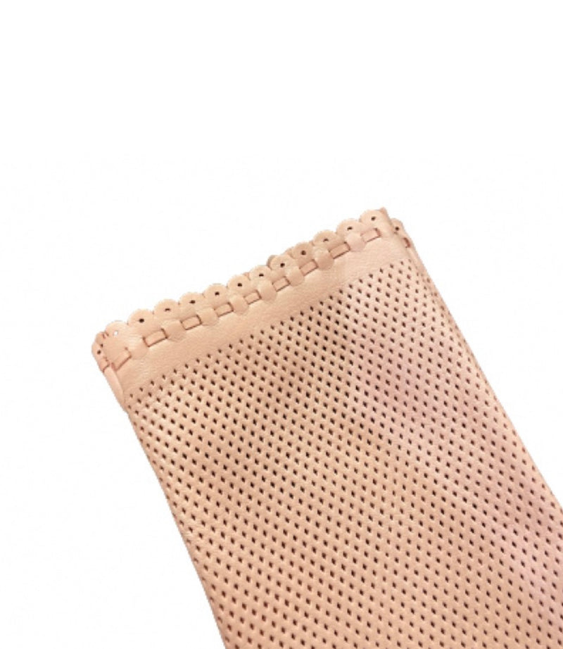 Connie - Women's Perforated Back Unlined Leather Gloves