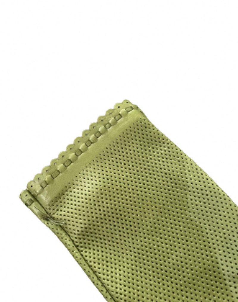 Connie - Women's Perforated Back Unlined Leather Gloves
