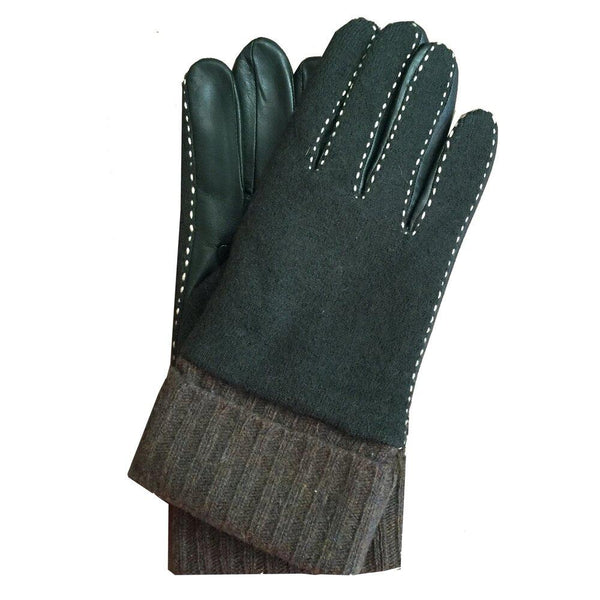 Mark - Men's Cashmere Lined Leather and Wool Gloves
