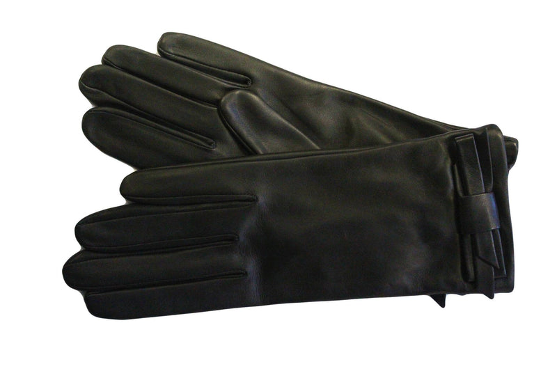 Women's Black Leather Gloves